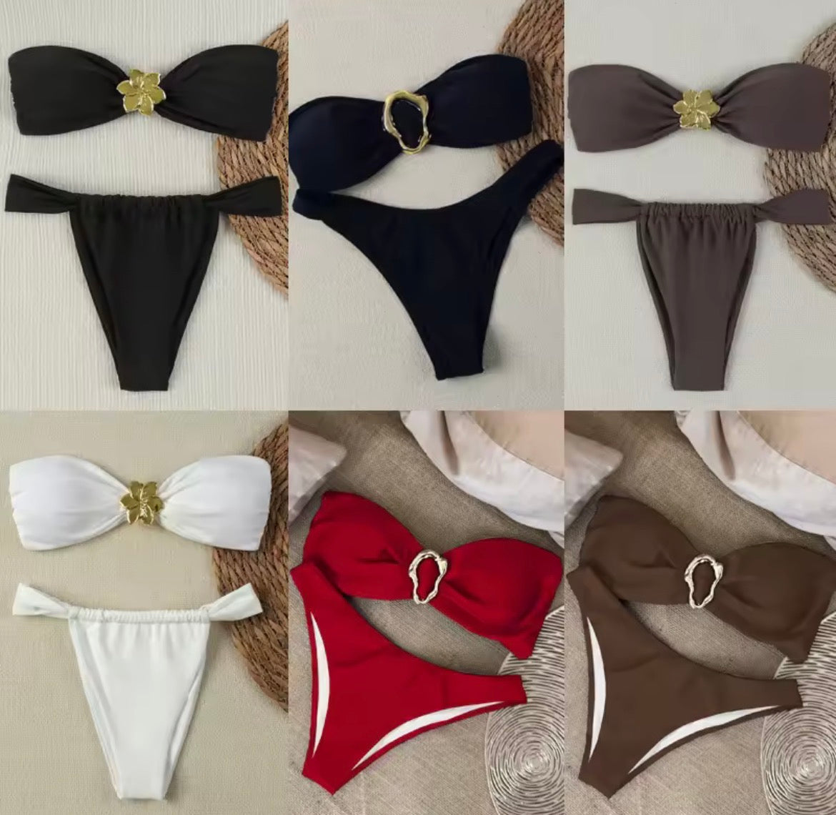 Collection Bikini Signature : Détails Or & Coupes Minimalistes
