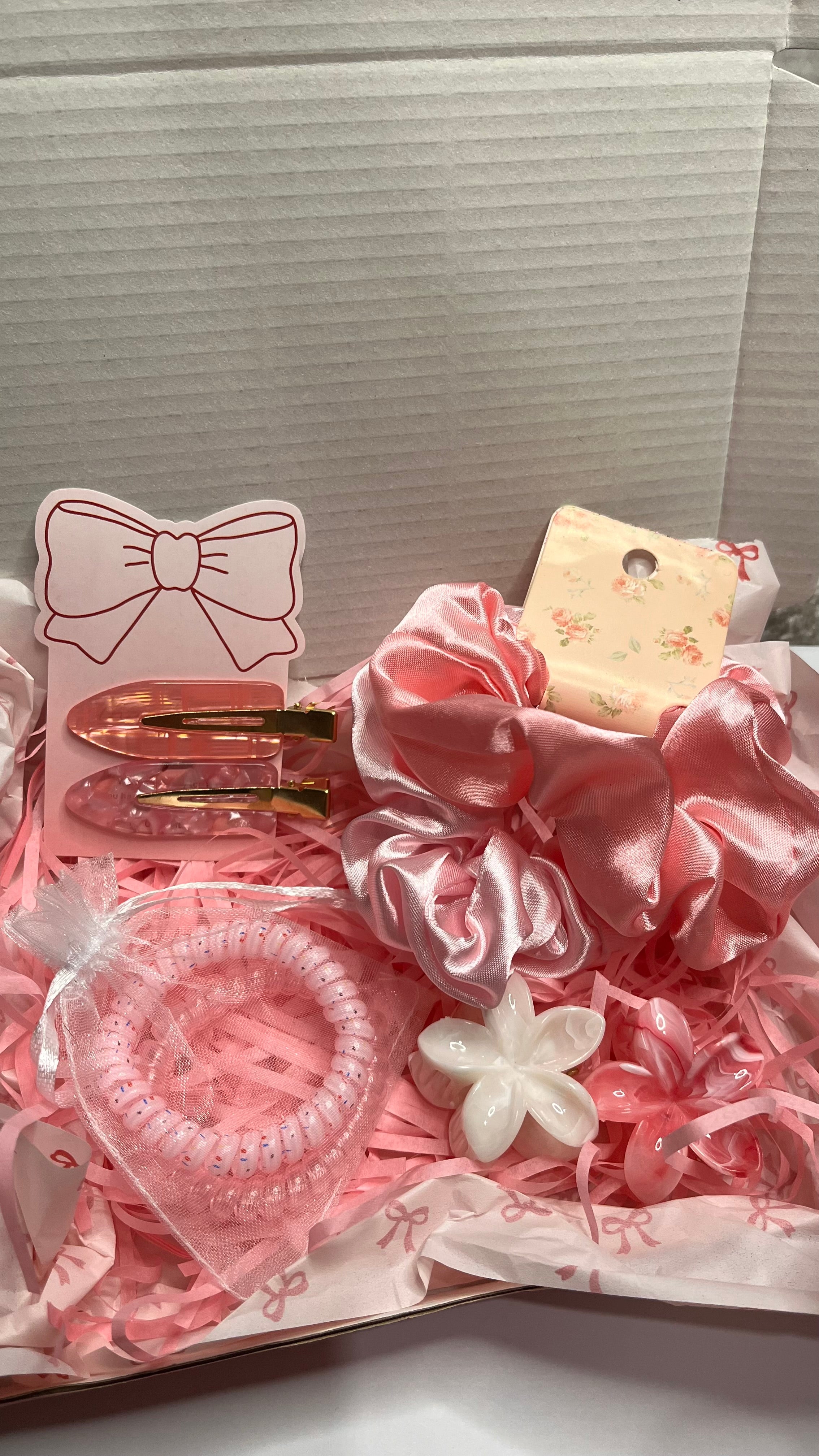 Coffret Accessoires Cheveux "Douce Coquetterie" – Rose Satin