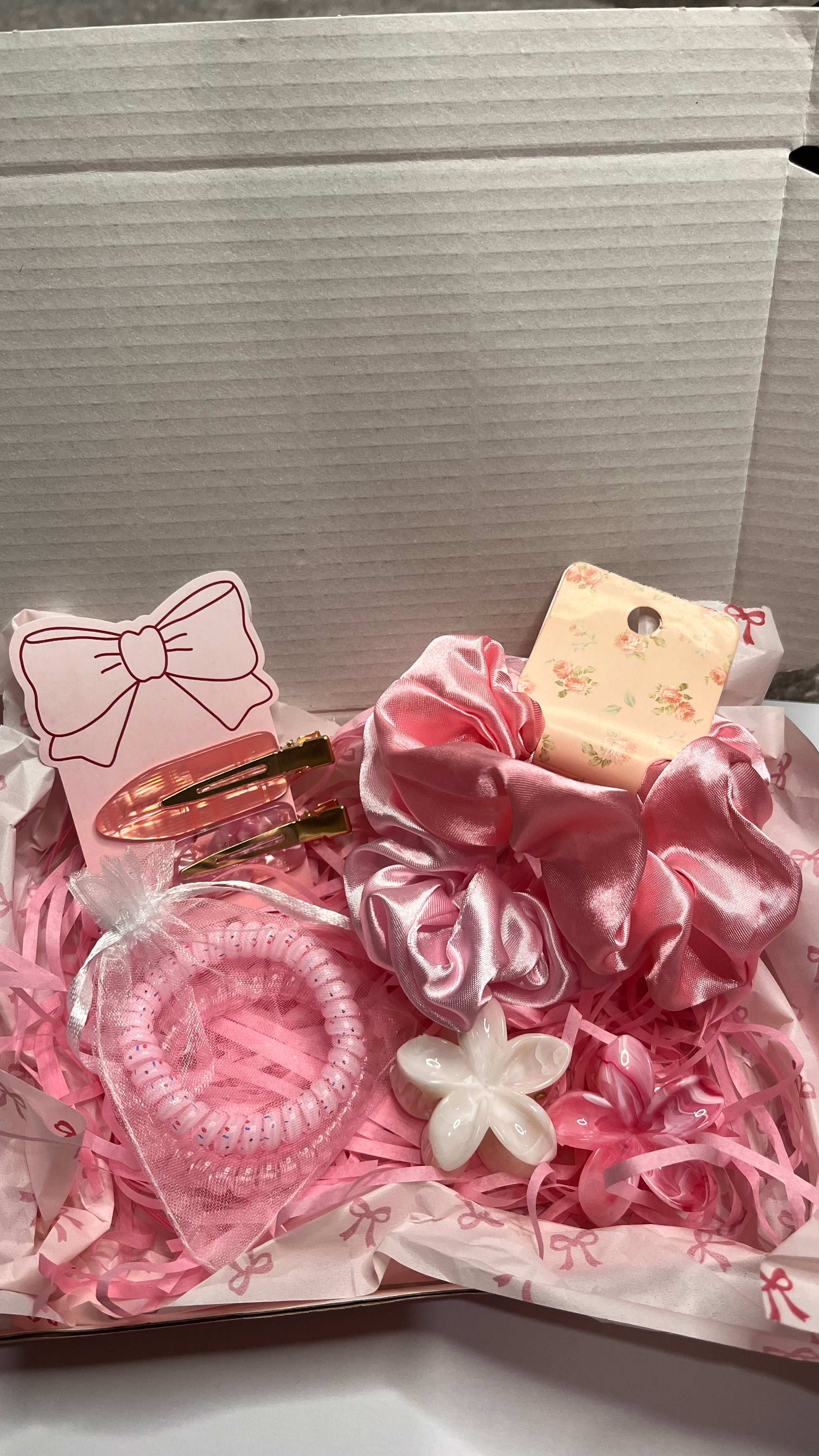 Coffret Accessoires Cheveux "Douce Coquetterie" – Rose Satin