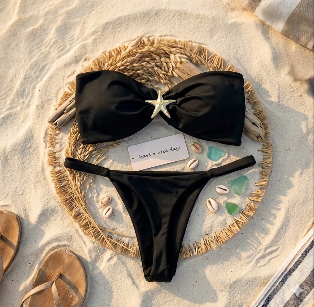 Bikini Bandeau Bijou Étoile de Mer
