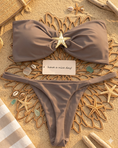 Bikini Bandeau Bijou Étoile de Mer