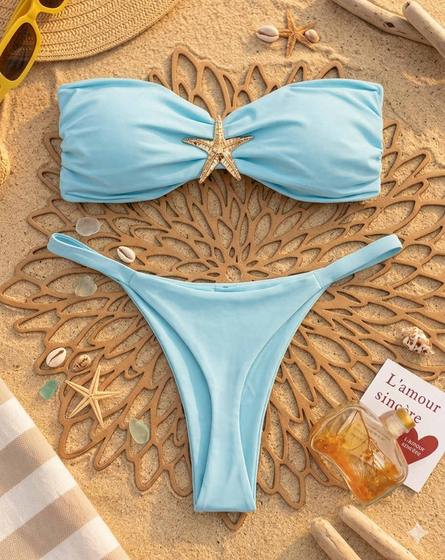 Bikini Bandeau Bijou Étoile de Mer